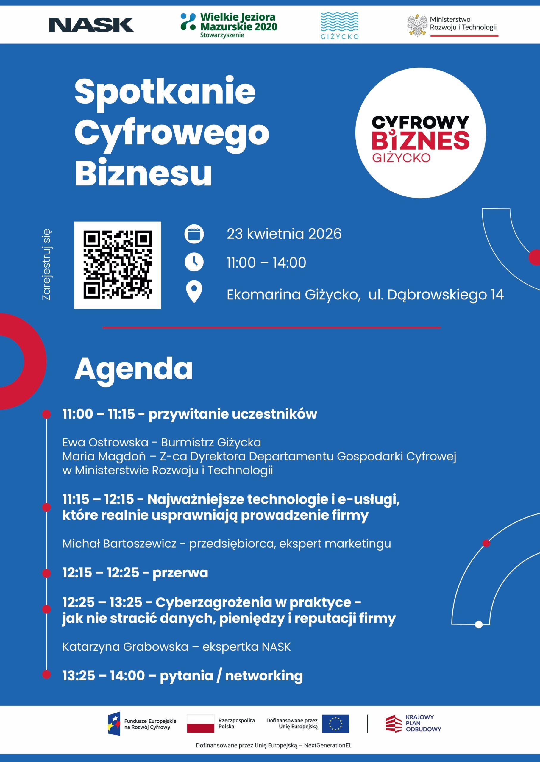 Bezpieczny i innowacyjny biznes w erze cyfrowej. Spotkanie Cyfrowego Biznesu dla przedsiębiorców w Giżycku